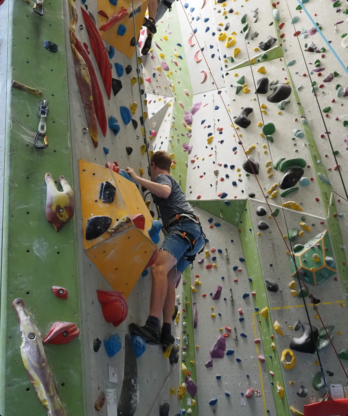 Ein Kind klettert am Seil | © DAV/Freiburg-Breisgau/Josephine Kerzel/Klettern mit Handicap