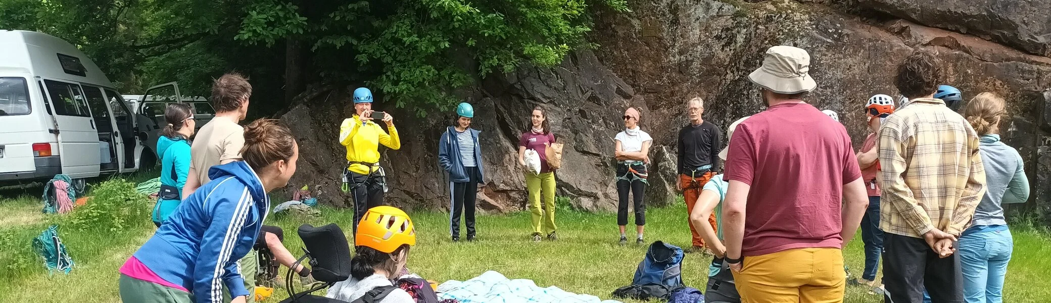 Inklusive Sportklettertour in den Vogesen | © DAV/Freiburg-Breisgau/Josephine Kerzel/Inklusion/Ausfahrten