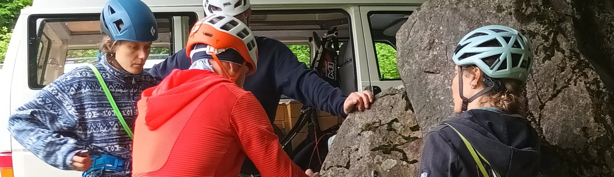 Inklusive Sportklettertour in den Vogesen | © DAV/Freiburg-Breisgau/Josephine Kerzel/Inklusion/Ausfahrten